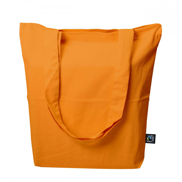 Eko torba z dnem z bawełny Fairtrade MB2345 ORANGE