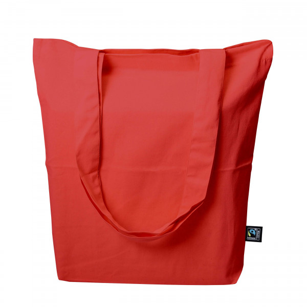 Eko torba z dnem z bawełny Fairtrade MB2345 RED