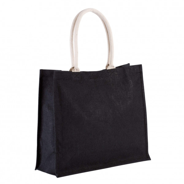 Eko kolorowa torba jutowa KI0219 Black
