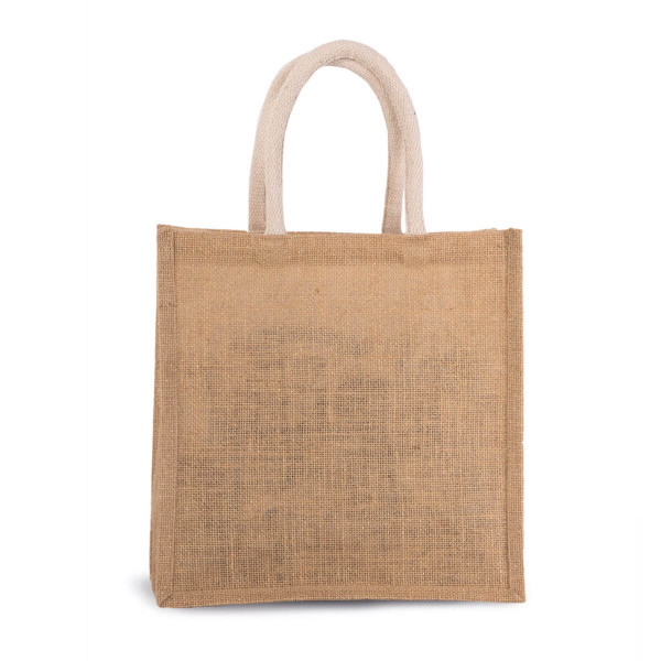 Eko świąteczna torba z juty rozm. M KI0274s Natural / Gold
