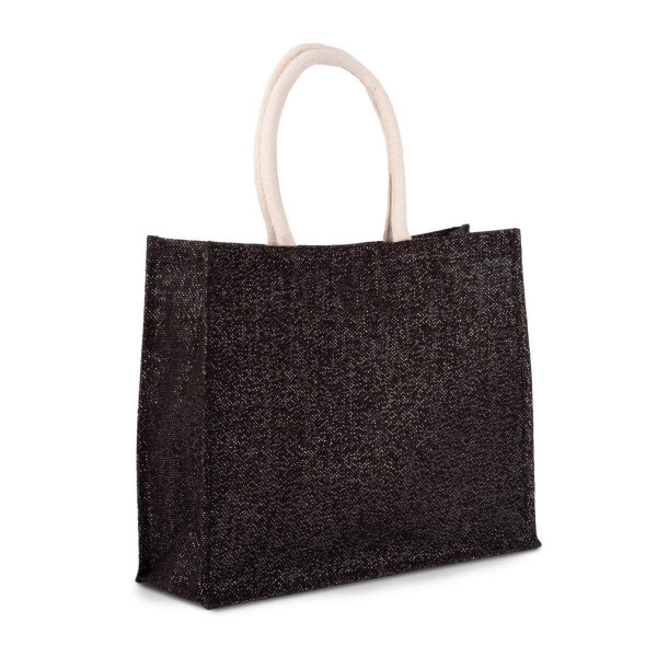 Eko świąteczna duża torba jutowa rozm. L KI0219s Black / Silver