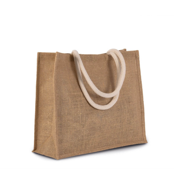 Eko świąteczna duża torba jutowa rozm. L KI0219s Natural / Gold