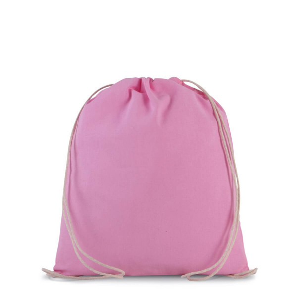 Eko mały worek / plecak z bawełny organicznej dla dzieci KI0147 Dark Pink