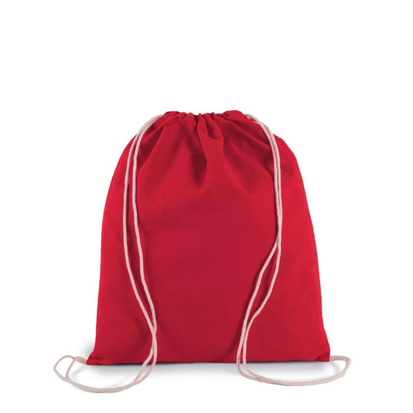 Eko mały worek / plecak z bawełny organicznej dla dzieci KI0147 Hibiscus Red