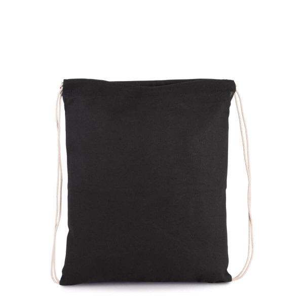 Eko mały worek / plecak z bawełny organicznej dla dzieci KI0147 Black
