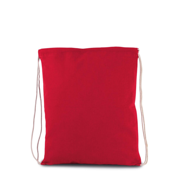 Eko mały worek / plecak z bawełny organicznej dla dzieci KI0147 Hibiscus Red