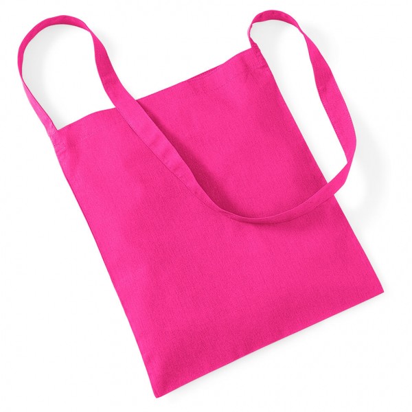 Eko torba bawełniana PRZEWIESZANA PRZEZ RAMIĘ W107 Fuchsia