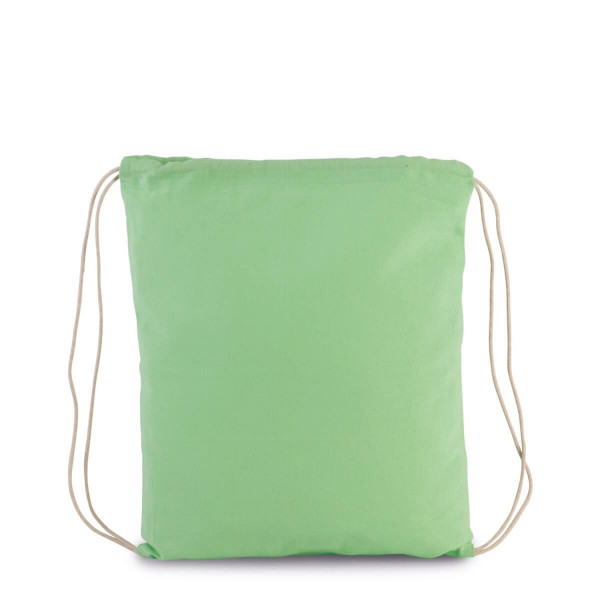Eko mały worek / plecak z bawełny organicznej dla dzieci KI0147 Pistachio Green