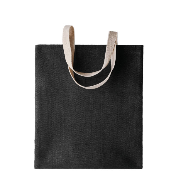 Eko torba z barwionej przędzy jutowej KI0226 Black