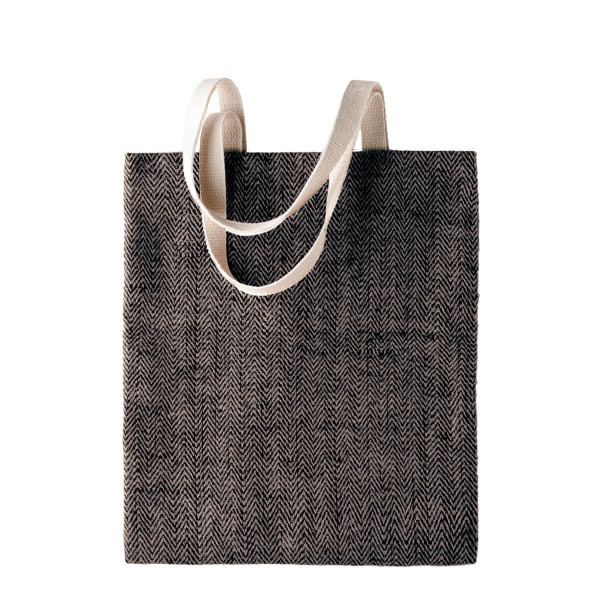 Eko torba z barwionej przędzy jutowej KI0226 Natural / Black