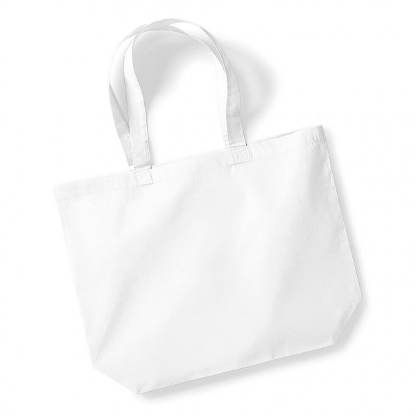Eko duża bawełniana torba Z DNEM W125 white