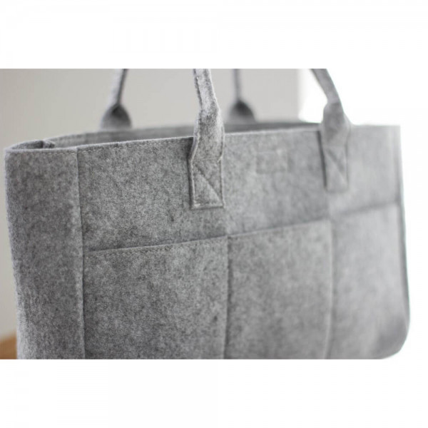 Torba z filcu z kieszeniami FR641.57 Grey Melange