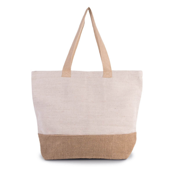 Eko torba z jutobawełny - Juco - KI0258 Rustic Natural / Natural