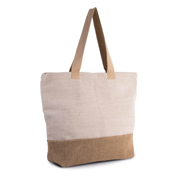 Eko torba z jutobawełny - Juco - KI0258 Rustic Natural / Natural