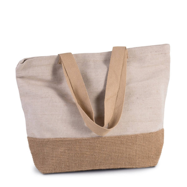 Eko torba z jutobawełny - Juco - KI0258 Rustic Natural / Natural