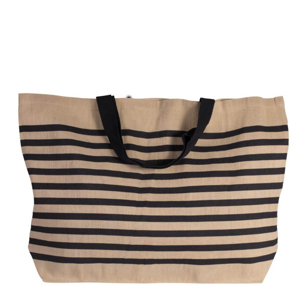 Eko duża torba z jutobawełny - Juco - XXL - KI0228 Natural / Navy