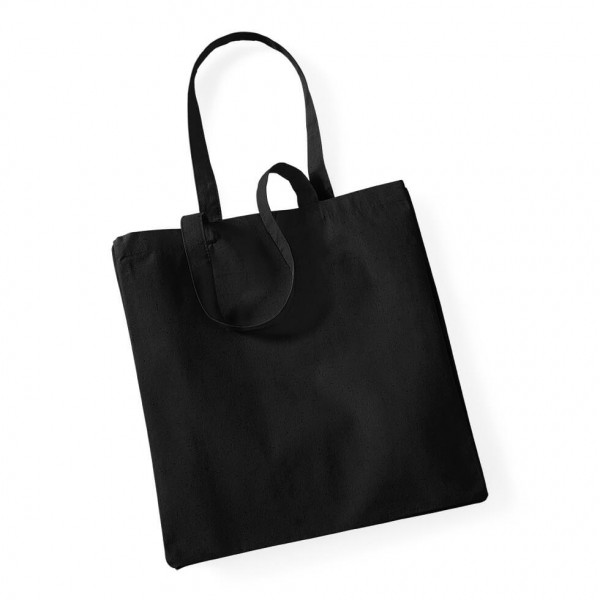 Eko duża płócienna torba z dnem W108 Black