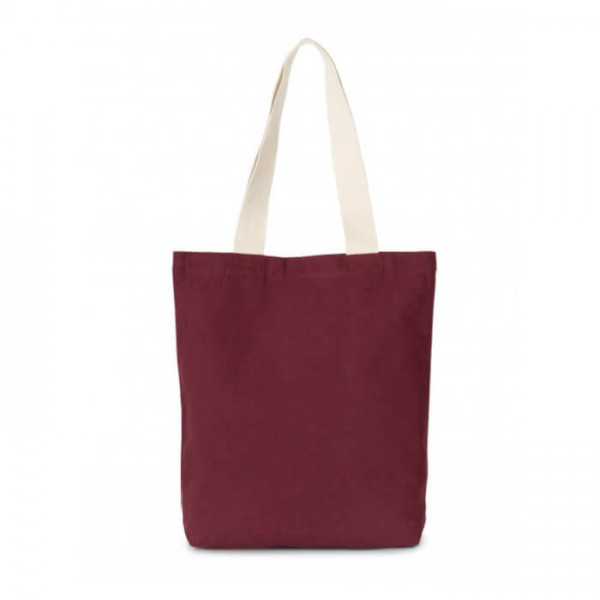 Eko torba z recyklingu z dnem KI5202 Burgundy