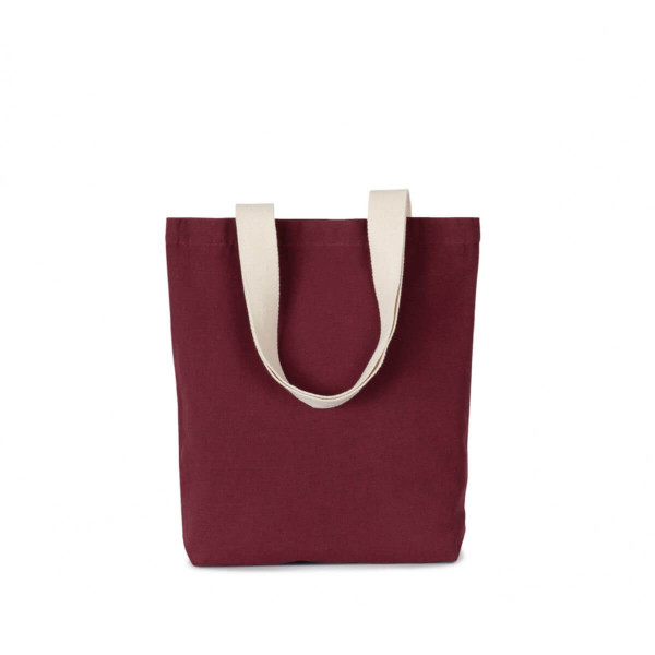 Eko torba z recyklingu z dnem KI5202 Burgundy