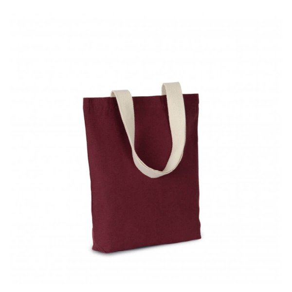 Eko torba z recyklingu z dnem KI5202 Burgundy