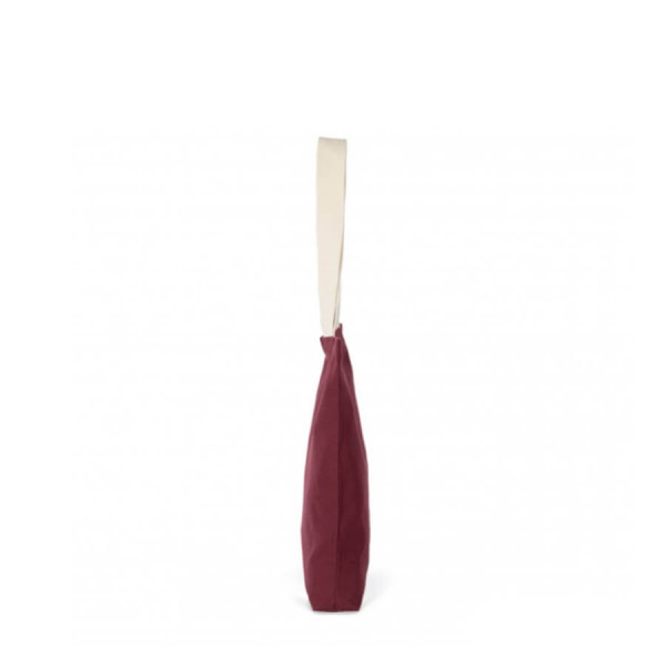Eko torba z recyklingu z dnem KI5202 Burgundy