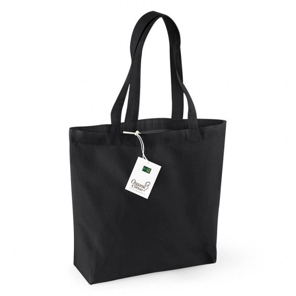 Eko torba z dnem z bawełny organicznej W180 Black