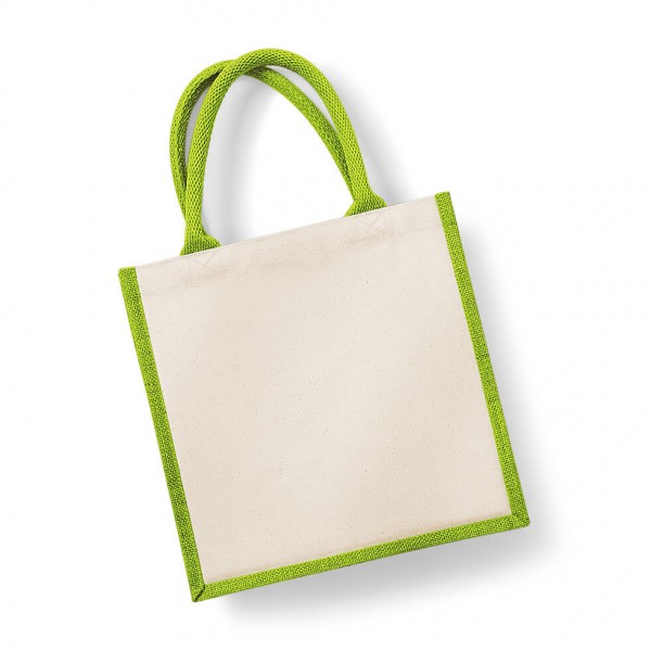 Eko torba z juty i bawełny W421 Apple Green
