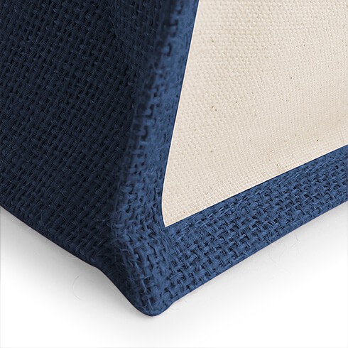 Eko torba z juty i bawełny W421 Navy