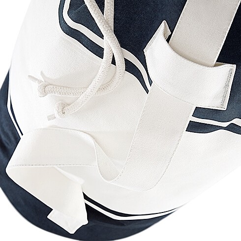 Płócienny Eko Worek Plażowy / Sportowy QD27 Navy / Off White