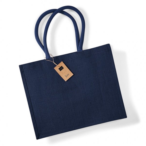 Eko klasyczna torba z juty W407k Navy