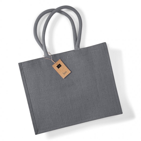 Eko klasyczna torba z juty W407k Graphite Grey