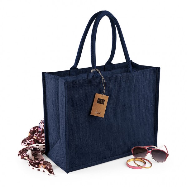 Eko klasyczna torba z juty W407k Navy