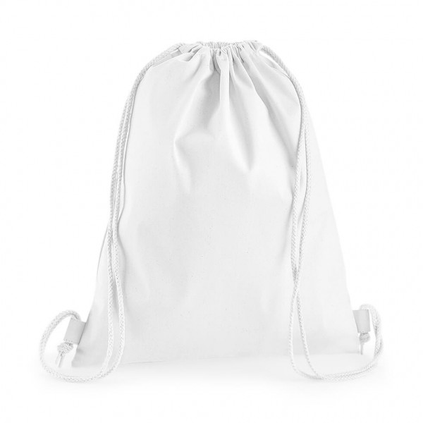 Eko worek sportowy z bawełny Premium W210 White