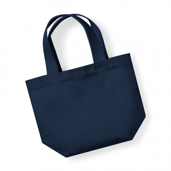 Eko mini torebka z bawełny organicznej W845 French Navy