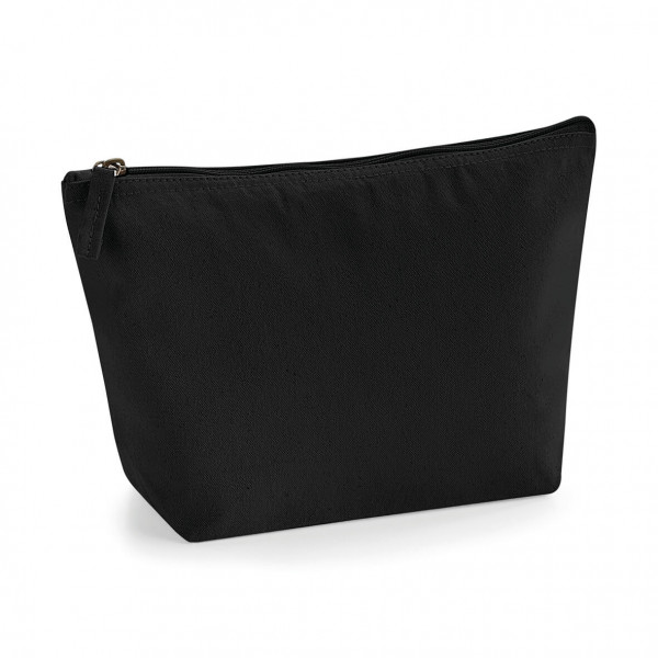 Bawełniana Organiczna Kosmetyczka / Etui Na Akcesoria i Kosmetyki W840 Black Size M