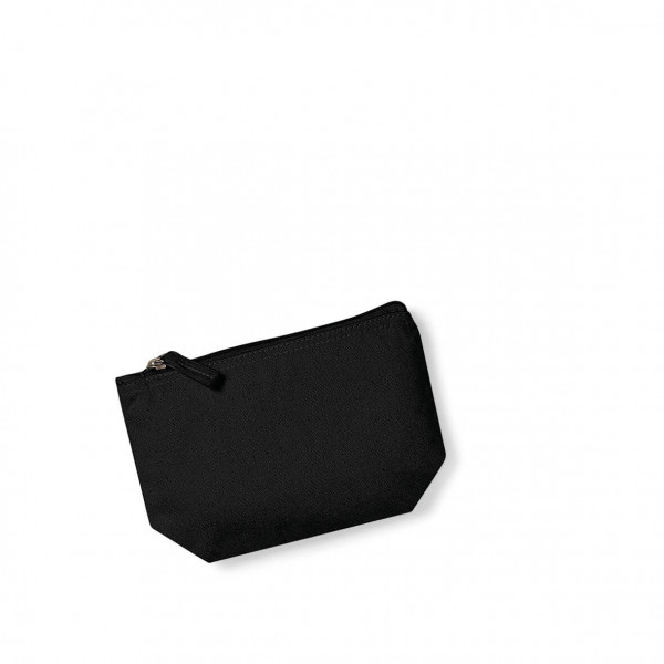 Bawełniana Organiczna Kosmetyczka / Etui Na Akcesoria i Kosmetyki W840 Black Size S