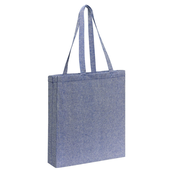 Eko torba z recyklingu z dnem i bokami Broadway Col.350 Blue Melange