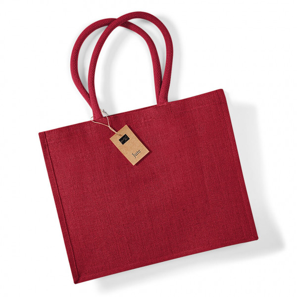 Eko klasyczna torba z juty W407k Red
