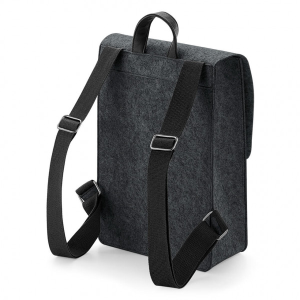 Wysokiej jakości filcowy plecak BG735 CHARCOAL MELANGE / BLACK