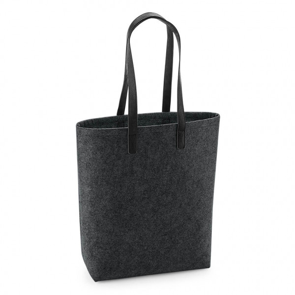 Torba filcowa na zakupy Premium BG738 Charcoal Melange / Black