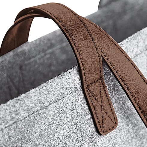Torba filcowa na zakupy Premium BG738 Grey Melange / Tan