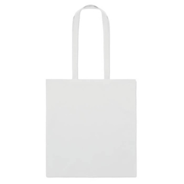 Bawełniana Organiczna Eko Torba Na Zakupy 180 gr/m² Wyprodukowana w UE MO6851-06 Biały