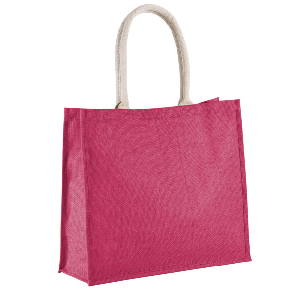 Eko kolorowa torba jutowa KI0219 Fuchsia