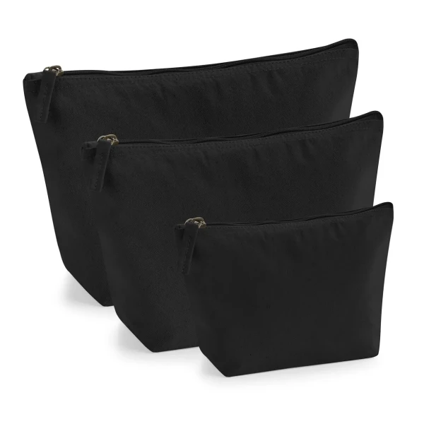 Bawełniana Organiczna Kosmetyczka / Etui Na Akcesoria i Kosmetyki W840 Black