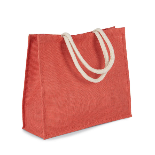 Eko kolorowa torba jutowa KI0219 True Coral