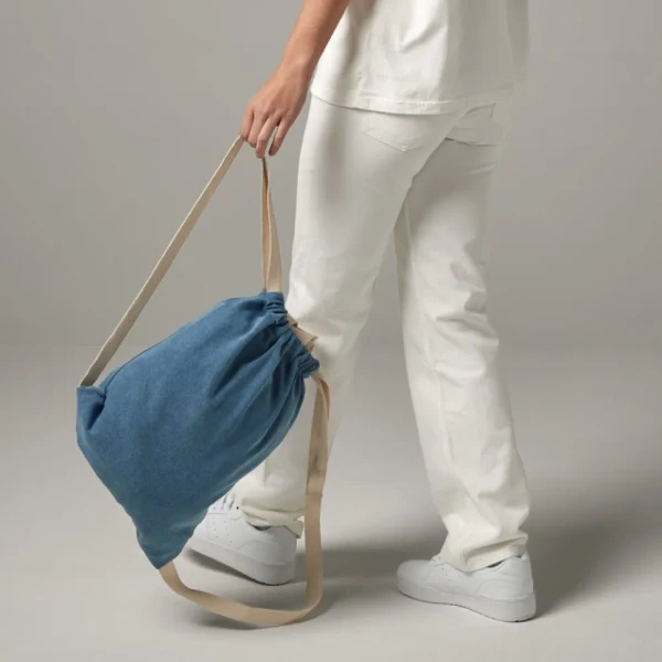 Jeansowy Worek Sportowy BG646 Light Denim