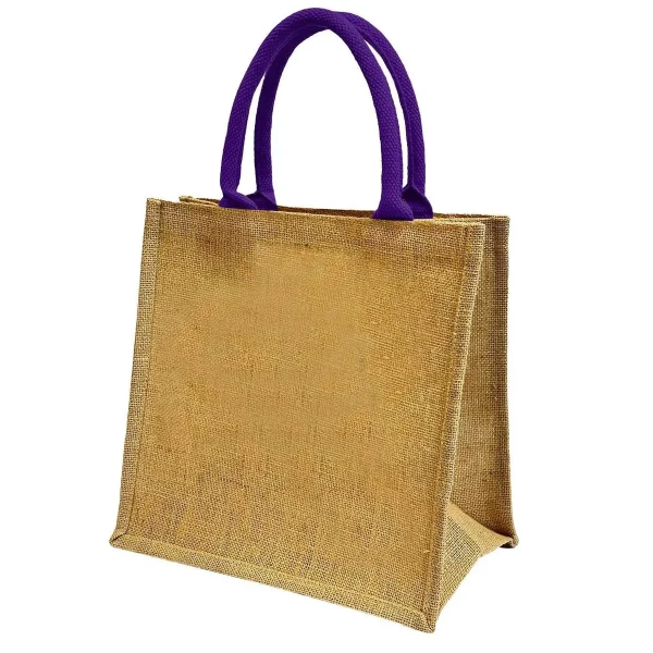 Torba Z Juty Na Zakupy CP905M Natural Purple