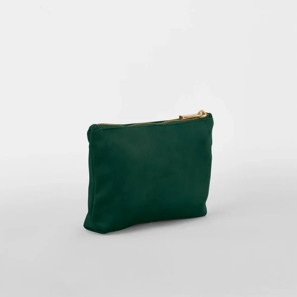 Eko Torebka / Kosmetyczka z Aksamitu z Recyklingu BG714 Dark Emerald S
