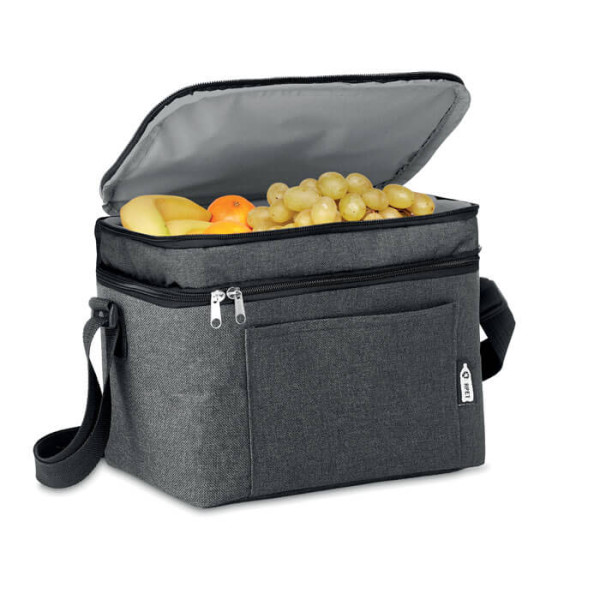 Termiczna Eko Torba RPET Na Napoje / Lunch MO9915-03 Czarny