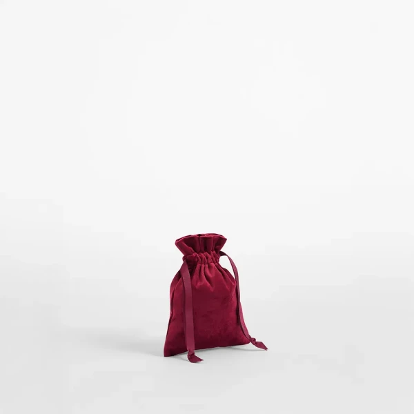 Aksamitny Worek Na Prezenty BG718 Ruby Red S